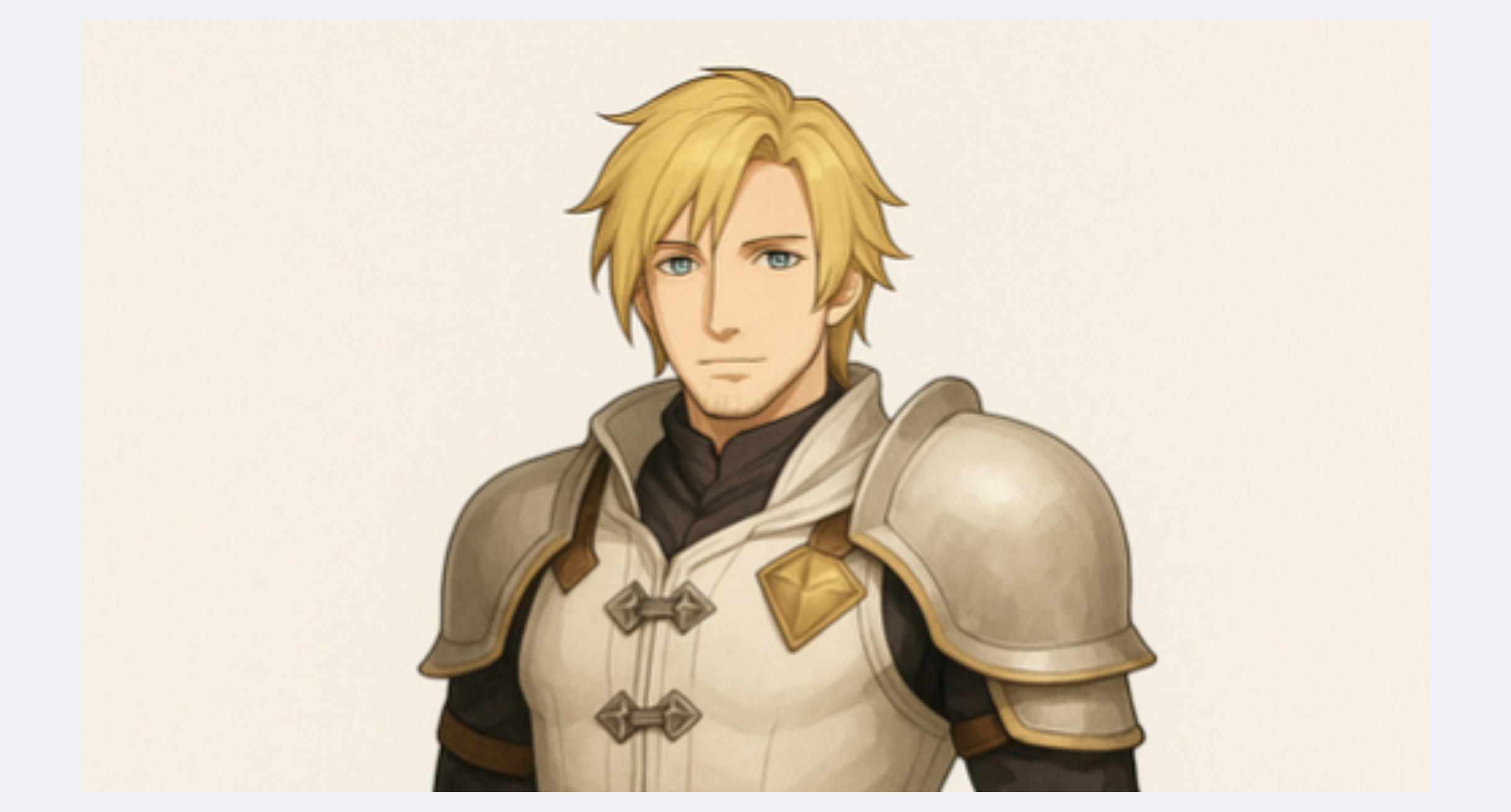 クラウドの立ち絵（顔）